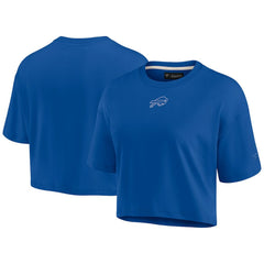 Buffalo Bills Women's Elements Super Soft Boxy Cropped T-Shirt - Royal online