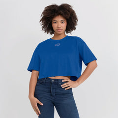 Buffalo Bills Women's Elements Super Soft Boxy Cropped T-Shirt - Royal online