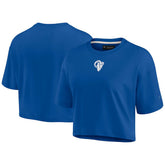 Los Angeles Rams Women's Elements Super Soft Boxy Cropped T-Shirt - Royal for sale