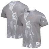 Clyde Drexler Houston Rockets Above The Rim T-Shirt - Heather Gray on sale