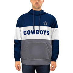 Dallas Cowboys New Era Big & Tall Fleece Star Pullover Hoodie - Navy/Gray for sale