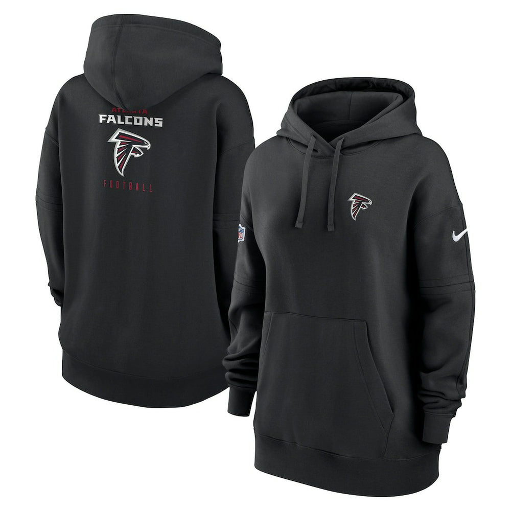 Atlanta Falcons Women's 2023 Sideline Club Fleece Pullover Hoodie - Black discount