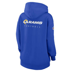 Los Angeles Rams Women's 2023 Sideline Club Fleece Pullover Hoodie - Royal for sale