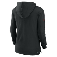 Arizona Cardinals Women's Sideline Performance Long Sleeve Hoodie T-Shirt - Black online