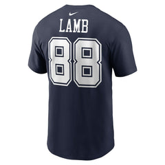 CeeDee Lamb Dallas Cowboys Player Name & Number T-Shirt - Navy outlet