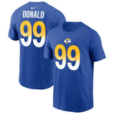 Aaron Donald Los Angeles Rams Player Name & Number T-Shirt - Royal cheap