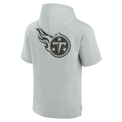 Tennessee Titans Unisex Elements Super Soft Fleece Short Sleeve Pullover Hoodie - Gray outlet