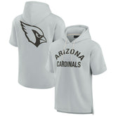 Arizona Cardinals Unisex Elements Super Soft Fleece Short Sleeve Pullover Hoodie - Gray on sale