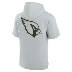Arizona Cardinals Unisex Elements Super Soft Fleece Short Sleeve Pullover Hoodie - Gray on sale