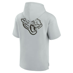 Jacksonville Jaguars Unisex Elements Super Soft Fleece Short Sleeve Pullover Hoodie - Gray online