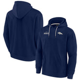Denver Broncos Unisex Elements Super Soft Fleece Pullover Hoodie - Navy outlet