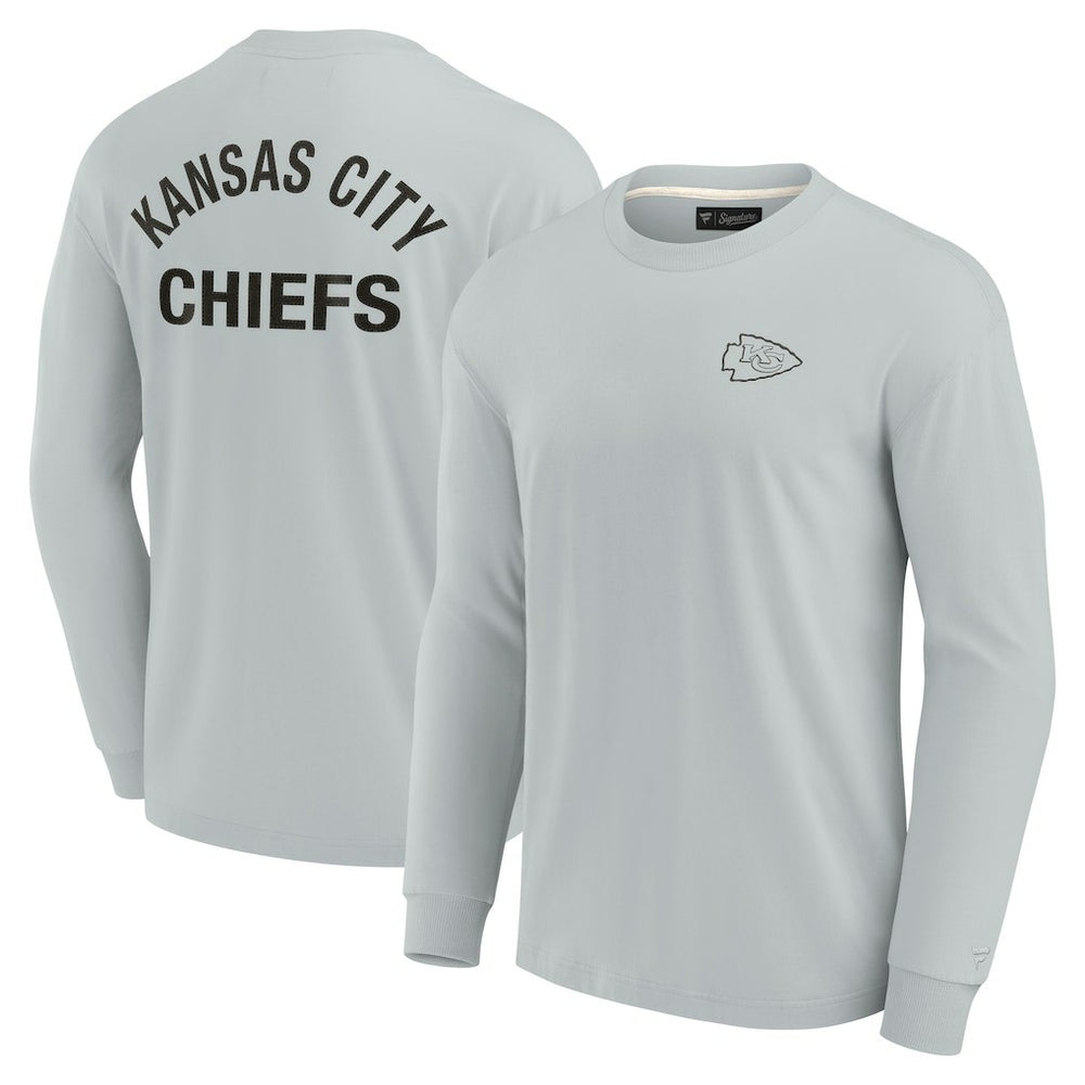 Kansas City Chiefs Unisex Elements Super Soft Long Sleeve T-Shirt - Gray discount