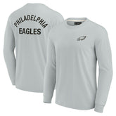 Philadelphia Eagles Unisex Elements Super Soft Long Sleeve T-Shirt - Gray for sale
