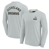 Cleveland Browns Unisex Elements Super Soft Long Sleeve T-Shirt - Gray outlet