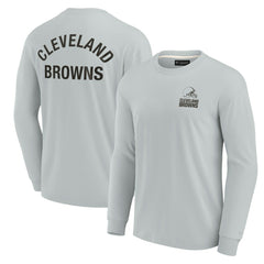 Cleveland Browns Unisex Elements Super Soft Long Sleeve T-Shirt - Gray outlet