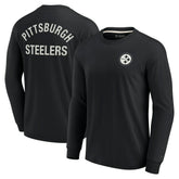 Pittsburgh Steelers Unisex Elements Super Soft Long Sleeve T-Shirt - Black outlet