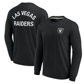 Las Vegas Raiders Unisex Elements Super Soft Long Sleeve T-Shirt - Black on sale