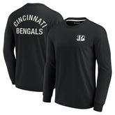 Cincinnati Bengals Unisex Elements Super Soft Long Sleeve T-Shirt - Black sale