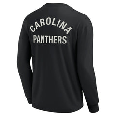 Carolina Panthers Unisex Elements Super Soft Long Sleeve T-Shirt - Black discount
