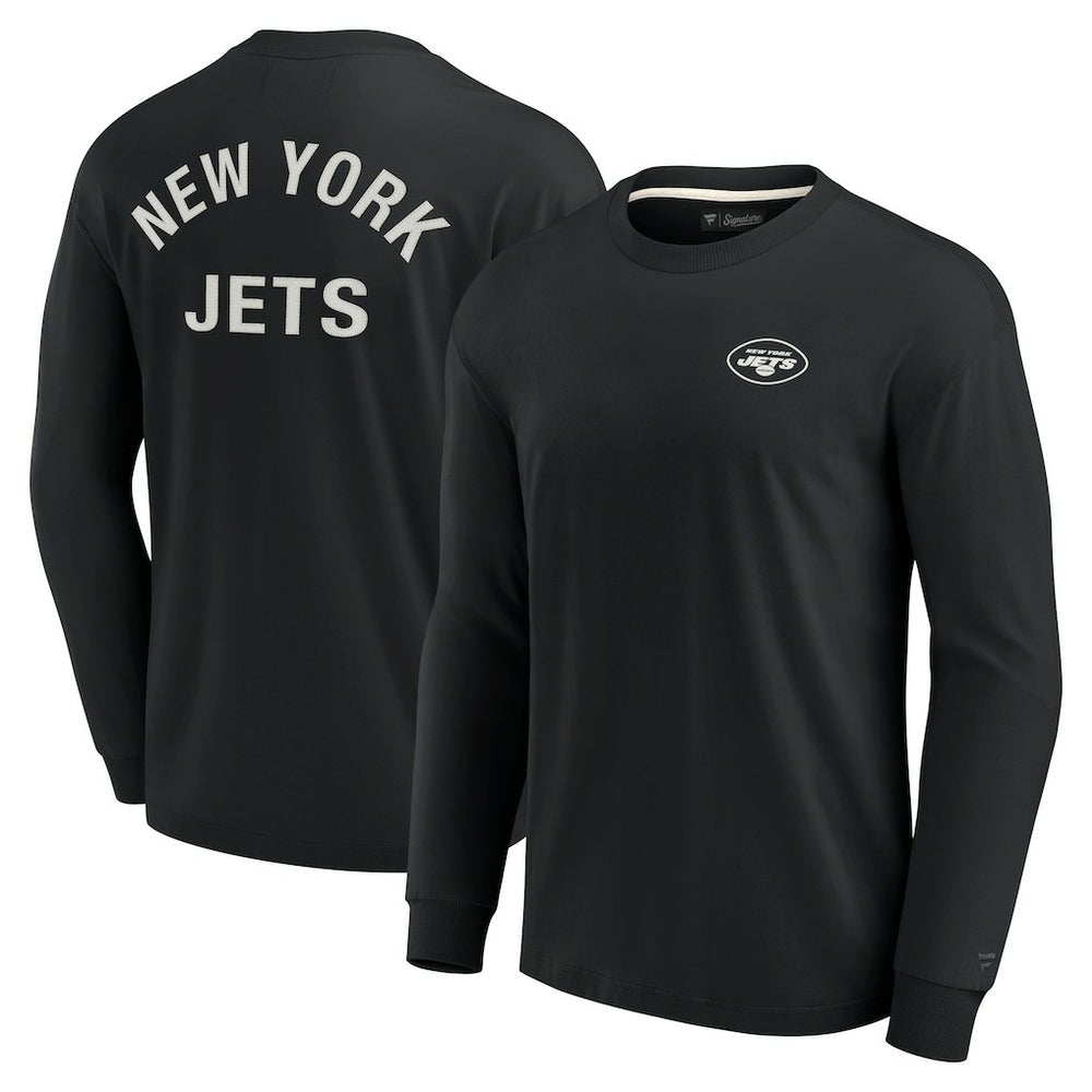 New York Jets Unisex Elements Super Soft Long Sleeve T-Shirt - Black on sale