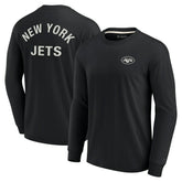 New York Jets Unisex Elements Super Soft Long Sleeve T-Shirt - Black on sale