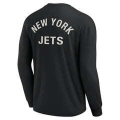 New York Jets Unisex Elements Super Soft Long Sleeve T-Shirt - Black on sale