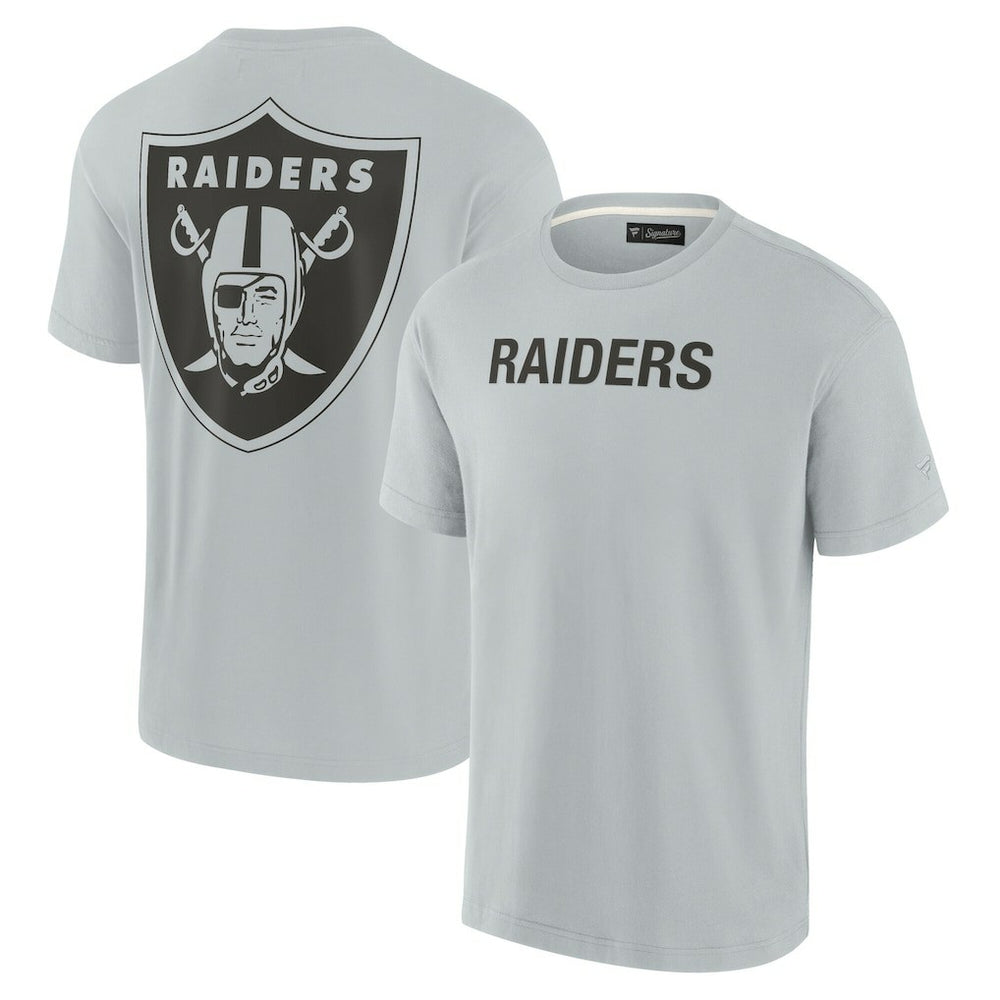 Las Vegas Raiders Unisex Elements Super Soft Short Sleeve T-Shirt - Gray cheap