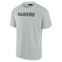 Las Vegas Raiders Unisex Elements Super Soft Short Sleeve T-Shirt - Gray cheap