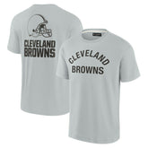 Cleveland Browns Unisex Elements Super Soft Short Sleeve T-Shirt - Gray discount