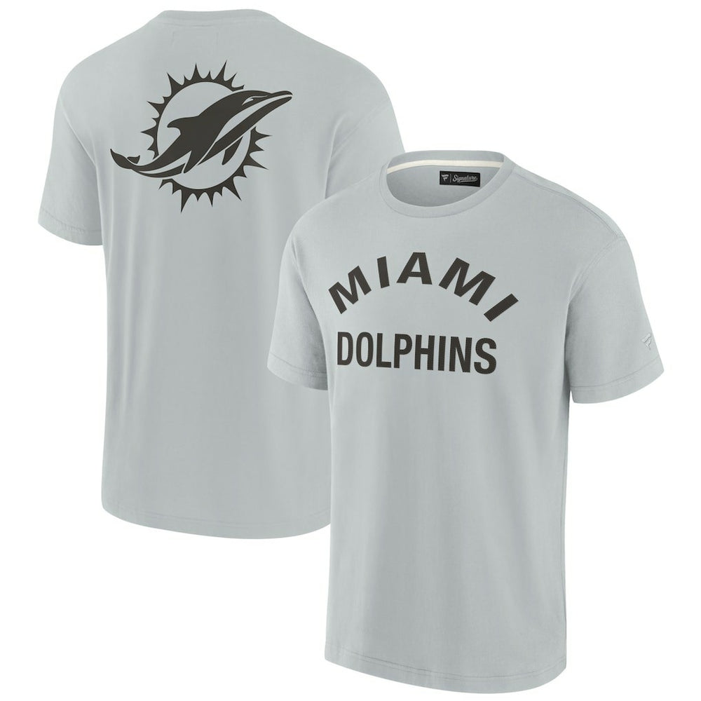Miami Dolphins Unisex Elements Super Soft Short Sleeve T-Shirt - Gray for sale