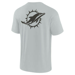 Miami Dolphins Unisex Elements Super Soft Short Sleeve T-Shirt - Gray for sale