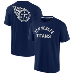 Tennessee Titans Unisex Elements Super Soft Short Sleeve T-Shirt - Navy outlet