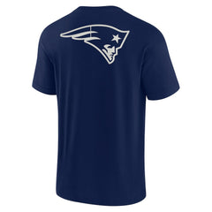 New England Patriots Unisex Elements Super Soft Short Sleeve T-Shirt - Navy outlet