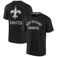 New Orleans Saints Unisex Elements Super Soft Short Sleeve T-Shirt - Black cheap