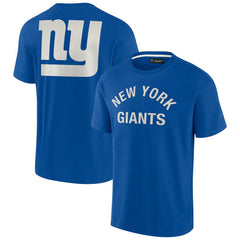 New York Giants Unisex Elements Super Soft Short Sleeve T-Shirt - Royal online