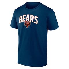 Chicago Bears Arched Kicker Stencil T-Shirt - Navy cheap