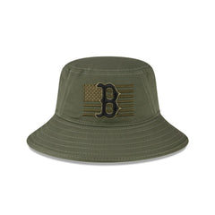 Boston Red Sox 2023 Armed Forces Day Bucket Hat Green