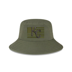 Kansas City Royals 2023 Armed Forces Day Bucket Hat Green