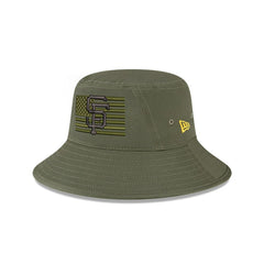 San Francisco Giants 2023 Armed Forces Day Bucket Hat Green