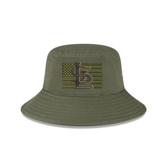 St. Louis Cardinals 2023 Armed Forces Day Bucket Hat Green