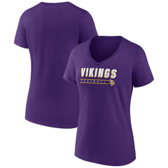 Minnesota Vikings Women's Primary Play V-Neck T-Shirt - Purple online