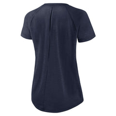 New England Patriots Women's Back Slit Lightweight Fashion T-Shirt - White/Heather Scarlet sale