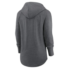 Cleveland Browns Women's Raglan Funnel Neck Pullover Hoodie - Heather Charcoal cheap