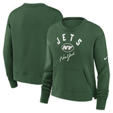 New York Jets Women's High Hip Fleece Pullover Sweatshirt - Green online