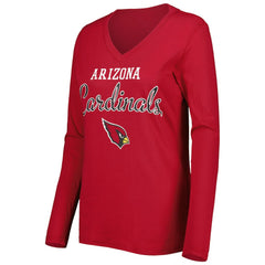 Arizona Cardinals G-III 4Her by Carl Banks Women's Post Season Long Sleeve V-Neck T-Shirt - Cardinal sale