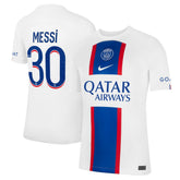 Lionel Messi Paris Saint-Germain 2022/23 Third Breathe Stadium Replica Player Jersey on sale - White