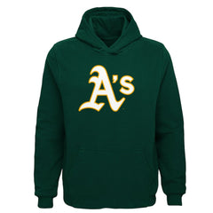 Athletics Youth Team Primary Logo Pullover Hoodie Green