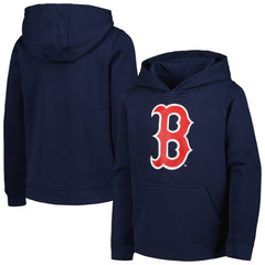 Boston Red Sox Youth Team Primary Logo Pullover Hoodie Navy