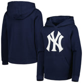 New York Yankees Youth Team Primary Logo Pullover Hoodie Navy
