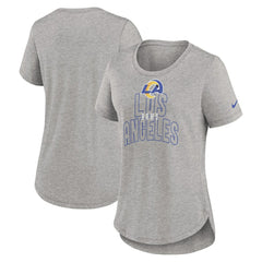 Los Angeles Rams Women's Fashion Tri-Blend T-Shirt - Heather Gray for sale